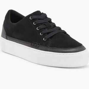 UGG Women's  Zilo Black Suede Platform Sneaker  Sz: 8